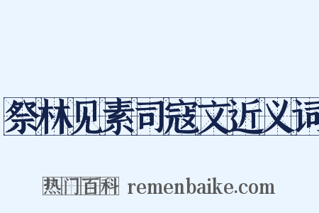 祭林见素司寇文近义词是什么意思的图片